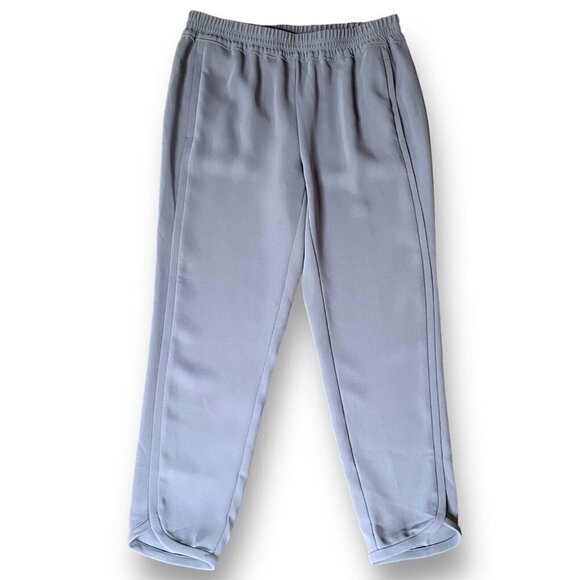 J Crew Womens Reese Trouser Sz 6 Gray Pull On Tulip Hem Pant Minimalist Preppy - Picture 4 of 10